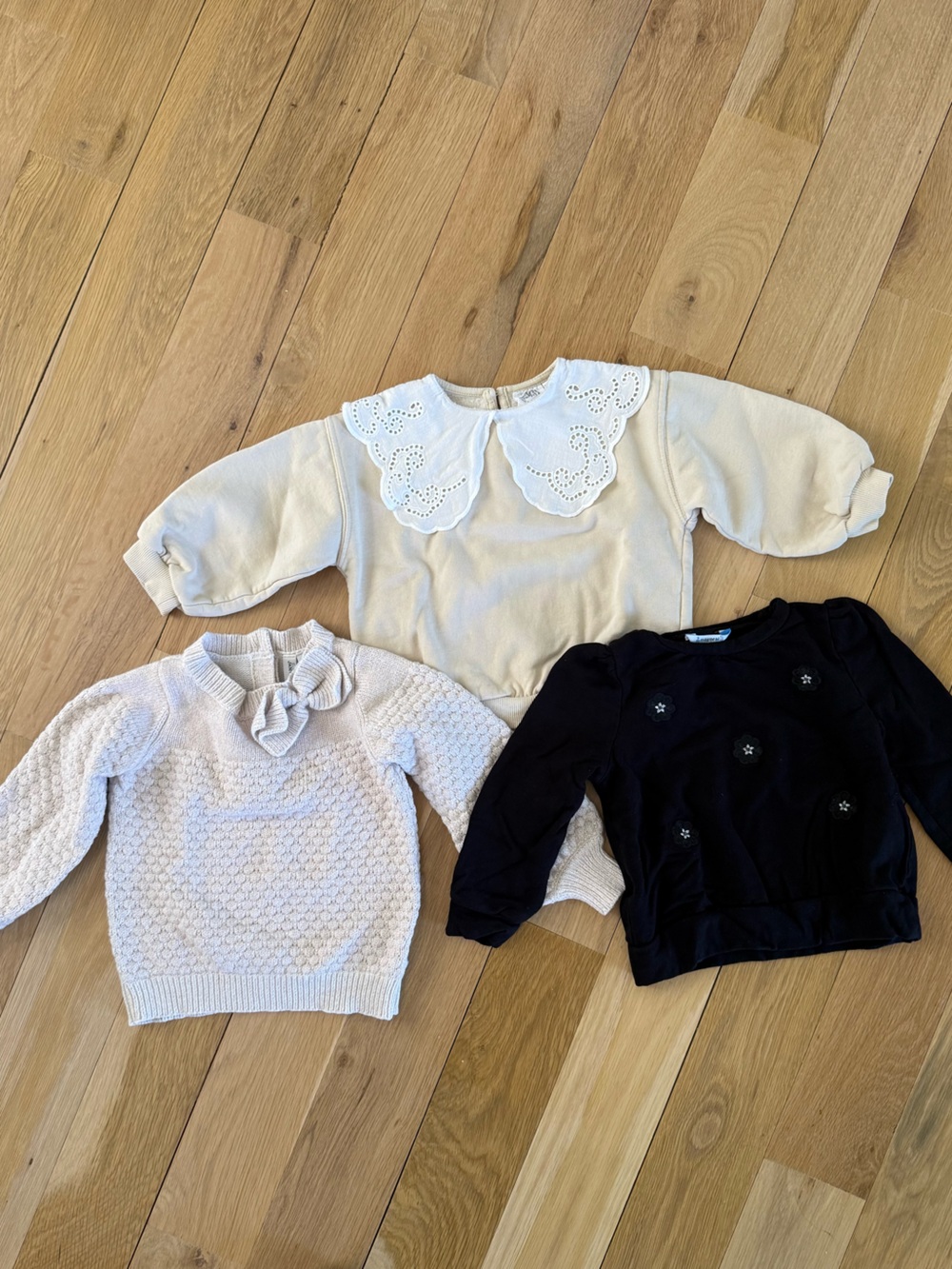 Janie and Jack, Zara, and Mayoral Girls Sweater Bundle